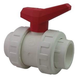 2in Double Union Ball Valve White