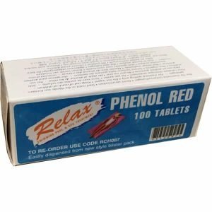 Relax Phenol Red Rapid Tabs x100